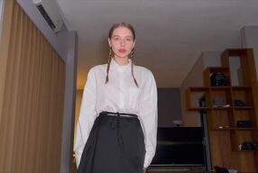 A classmate from a parochial school is sucking my candle for repose